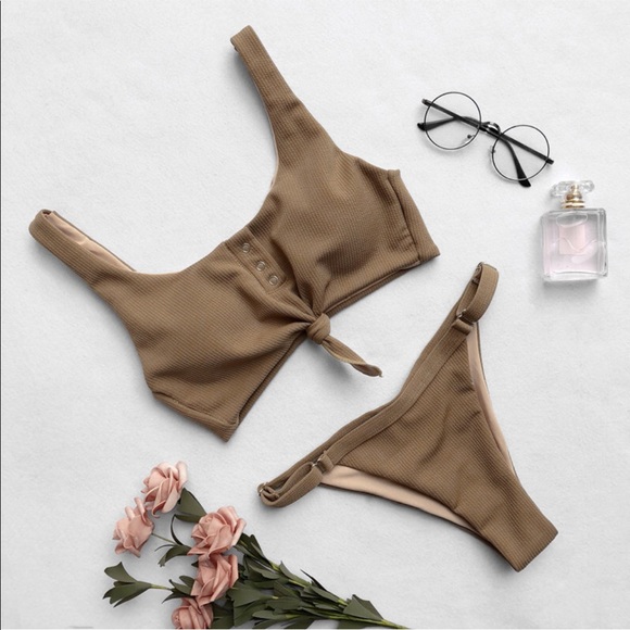 👙 SALE! Knot Front Swimsuits - Picture 4 of 8